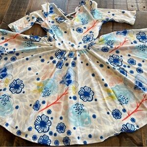 Dot Dot Smile size 5/6 or 8/10 girls blue floral Ballerina twirl dress new